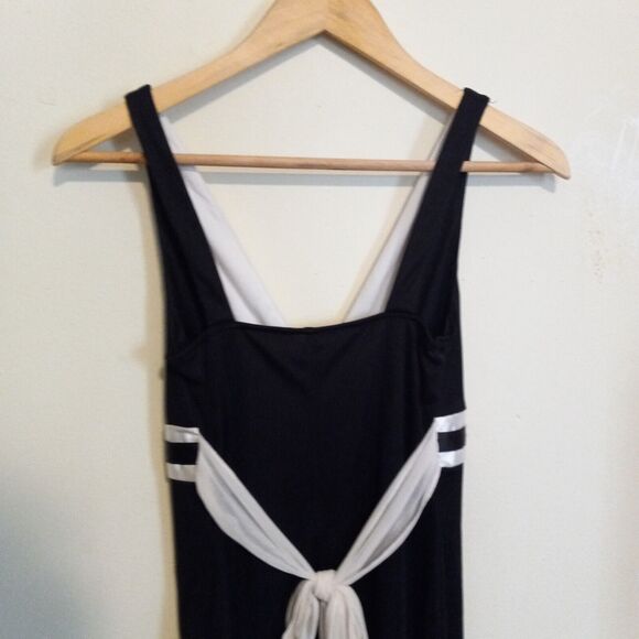 Vintage Ruby Rox Chiffon Dress-Small-Y2K-Lined-Colorblock-Empire Waist-Party - Picture 6 of 9